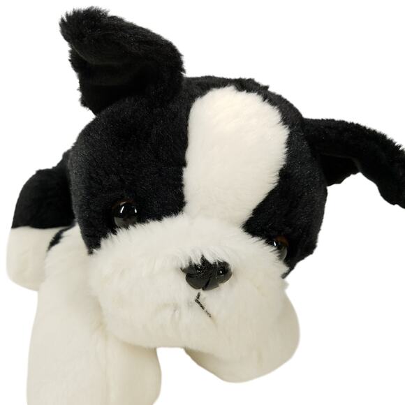 Aurora Flopsie Buster Boston Terrier Dog Plush Black White Stuffed Animal 2016 - Picture 2 of 10